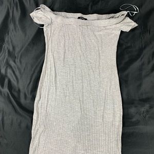SLIM FIT GREY DRESS